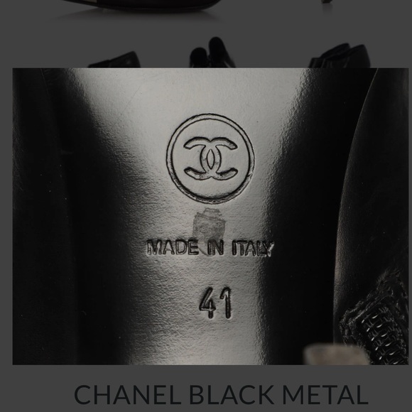 Chanel metal cap toes booties 41 - Picture 2 of 8